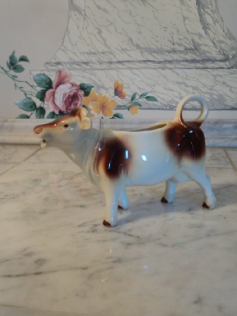 Vintage Cow Shaped Creamer/pitcher~ Germany Goebel